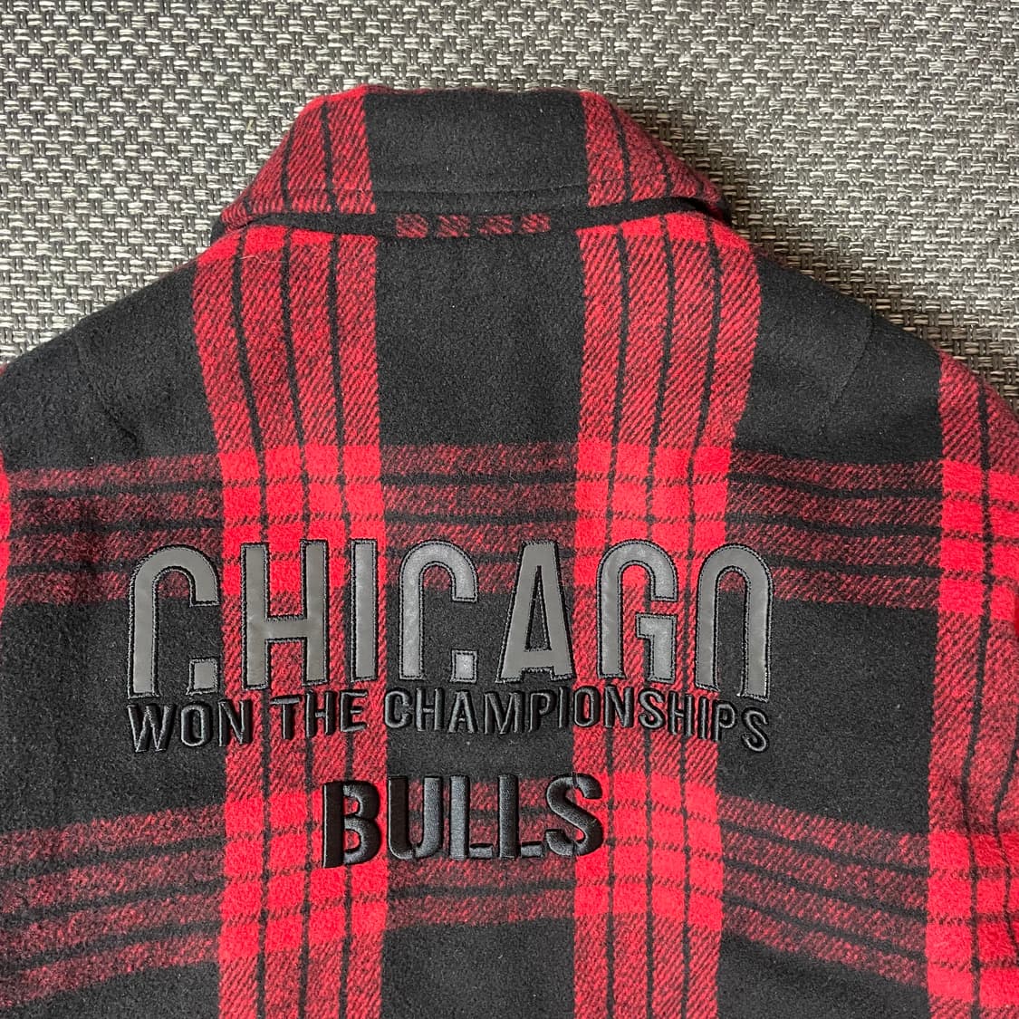 NBA 시카고불스 체크 누빔 점퍼 자켓 M 상품이미지4