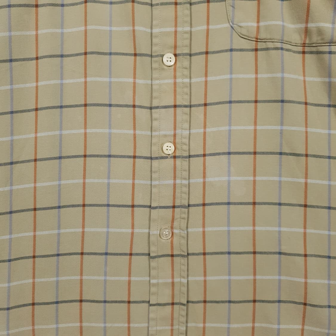 실측 L) 버버리 런던 크레스트 포켓 멀티컬러 버튼다운 노바체크 셔츠 상품이미지5