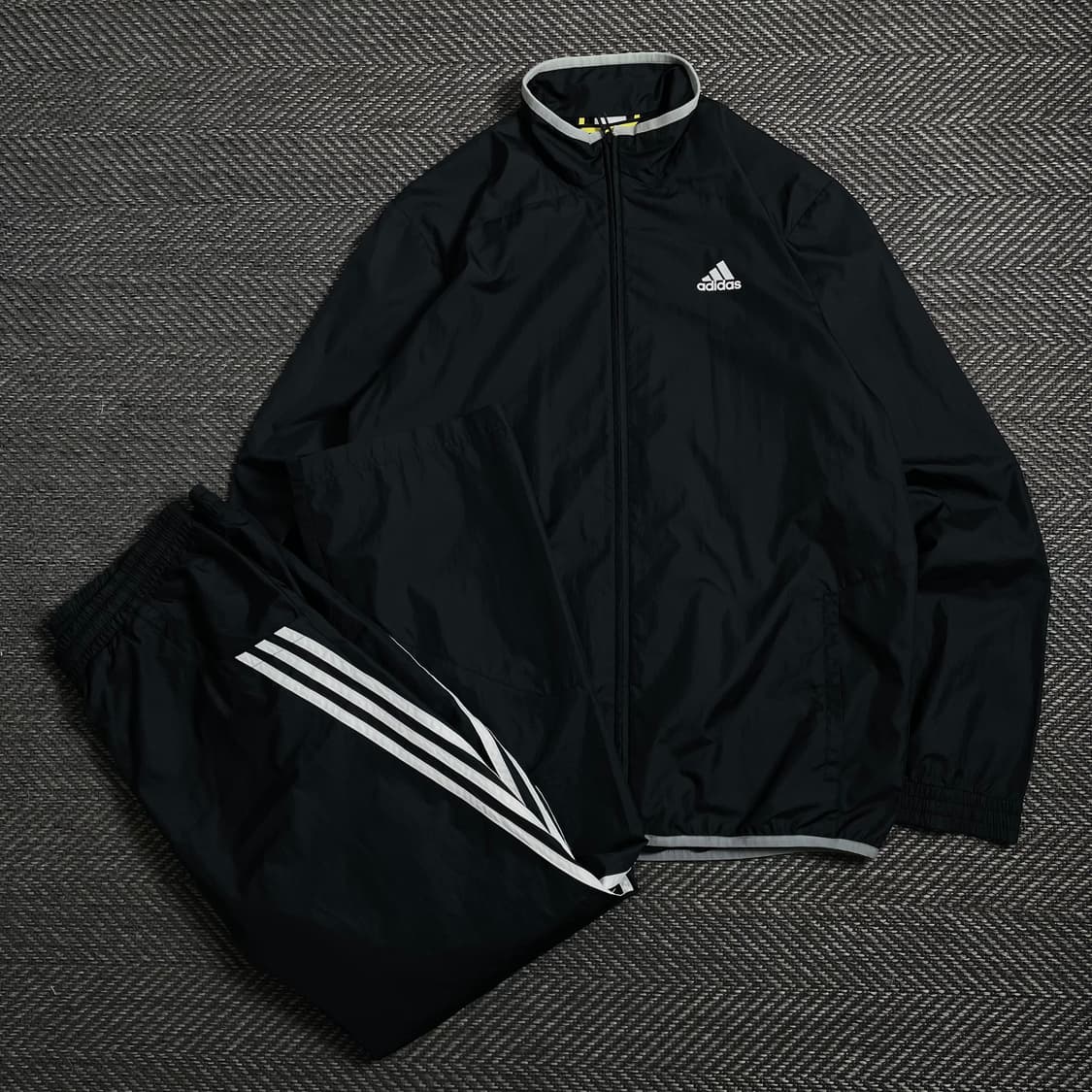 00s 아디다스 올드스쿨 블랙 우븐 트랙 자켓&트랙팬츠 세트 o 4028 상품이미지1