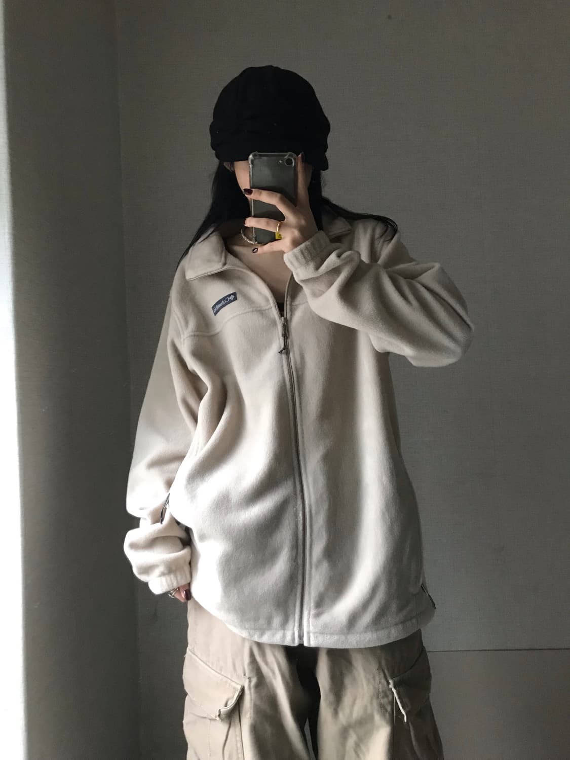 콜롬비아 아이보리 후리스 상품이미지2