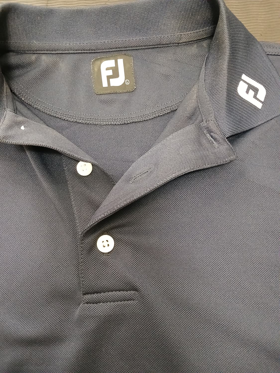 풋조이 네이비 반팔 셔츠  상품이미지2