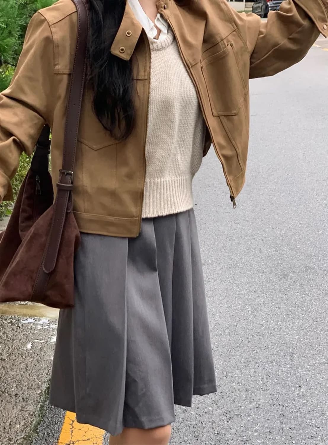 포켓 크롭 자켓 상품이미지4