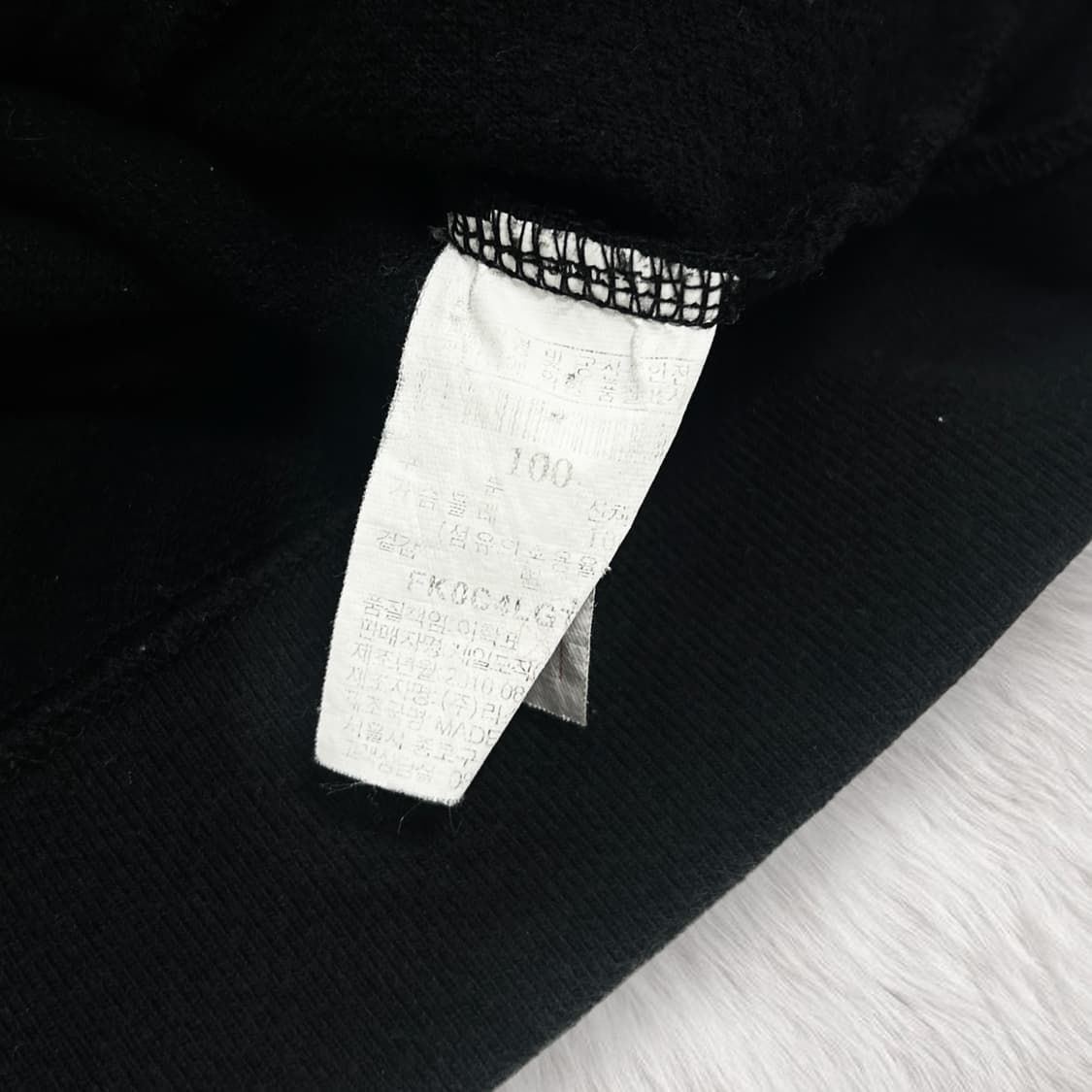 후부(FUBU) 자수로고 블랙 코튼집업 상품이미지9
