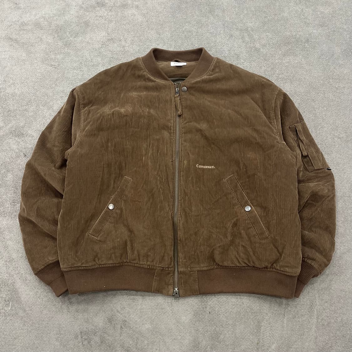 XL 커버낫 코듀로이 브라운 봄버 자켓 상품이미지1