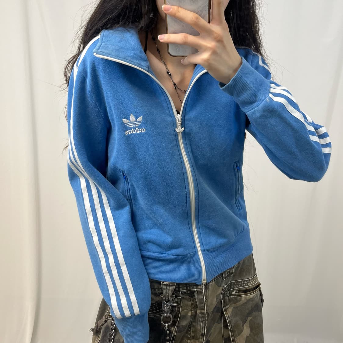 Adidas sky blue Firebird cotton jersey 상품이미지3