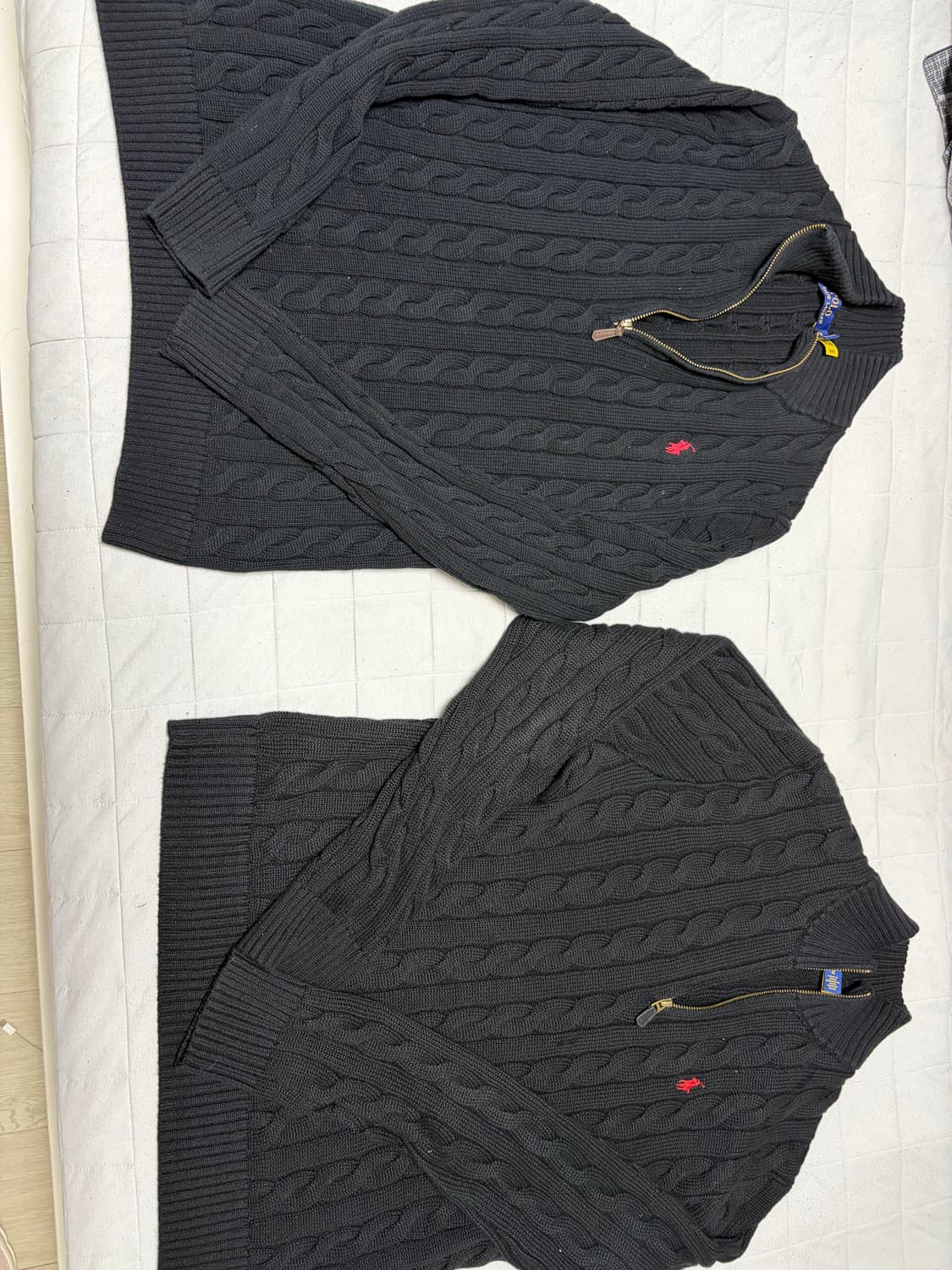 폴로 랄프로렌 코튼 니트 하프집업 M 상품이미지1