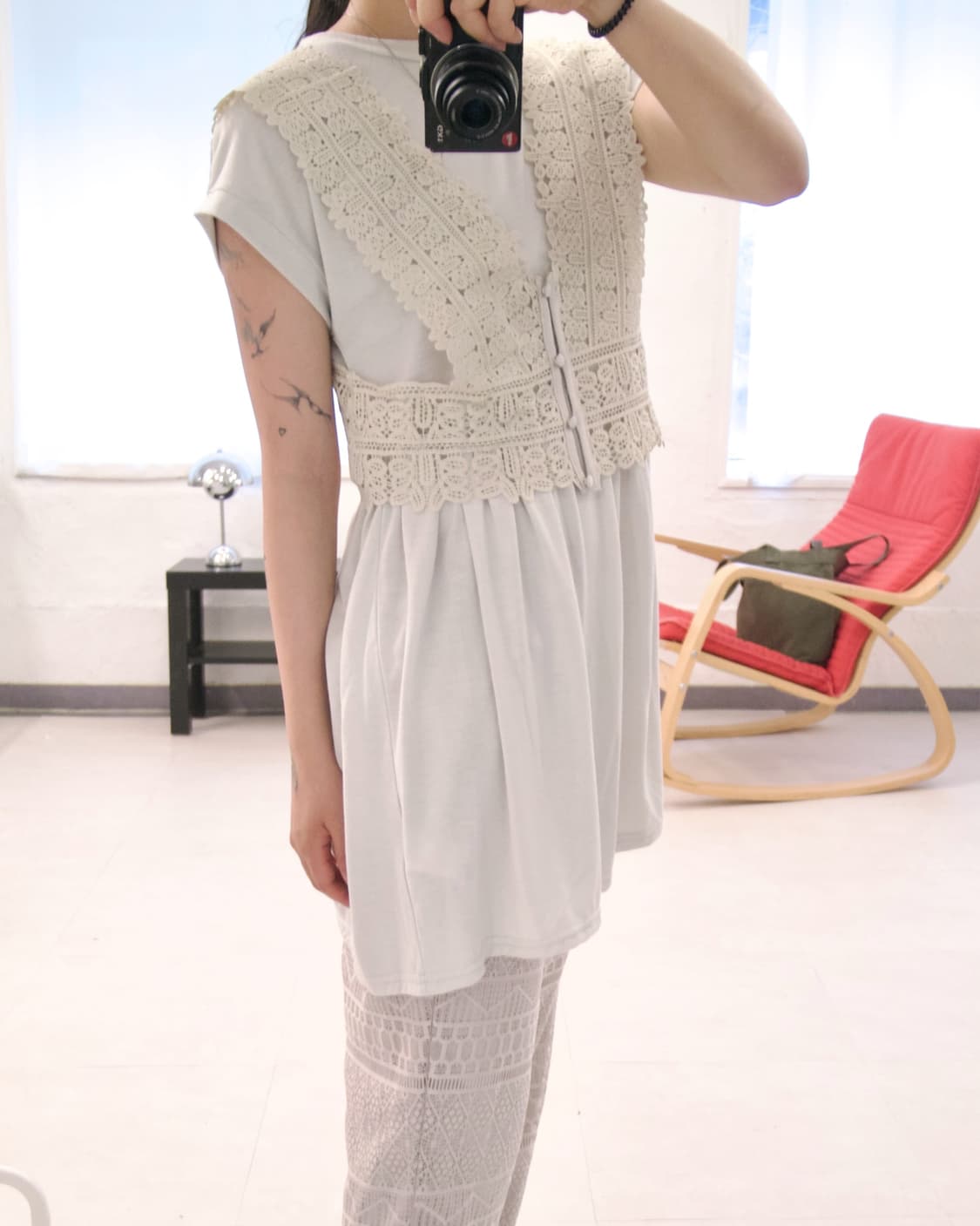 [Rose Farm] crew neck tunic + bustier 상품이미지1