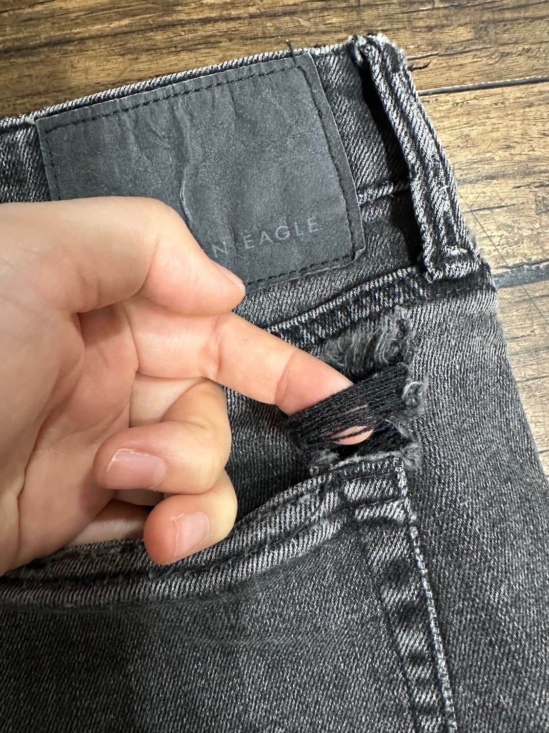 아메리칸이글 블랙 데님 팬츠 28-30 남녀공용 상품이미지6