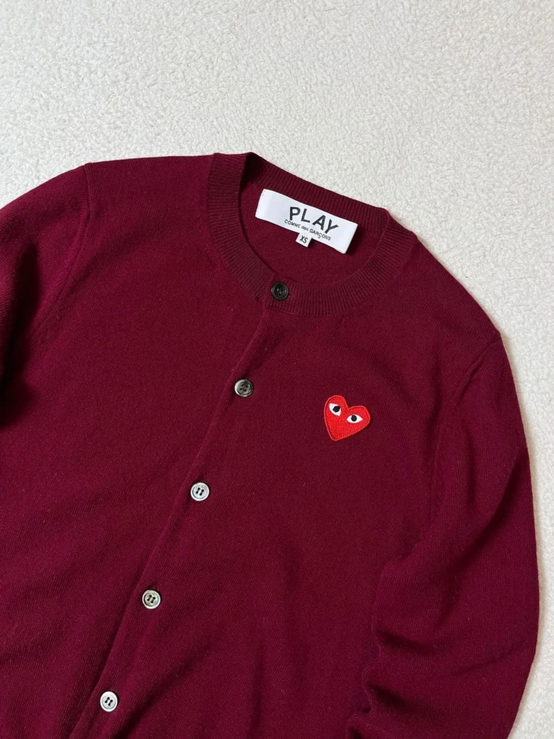 꼼데가르송 24FW 레드하트 와펜 울 니트 가디건 PN7099 상품이미지3