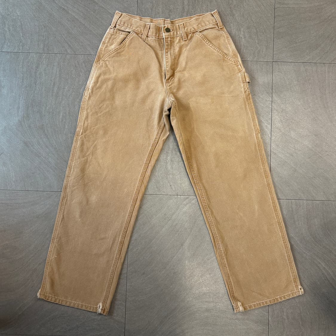 칼하트 오리지널 브라운 싱글니 카펜터 팬츠 상품이미지6