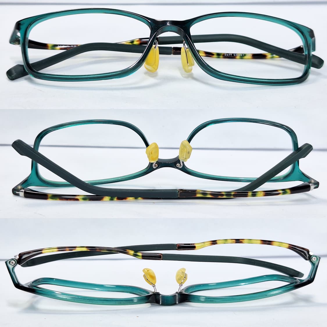 Zoff SMART 조프 스키니 울템 그린 호피 초경량 안경테 54mm 상품이미지2