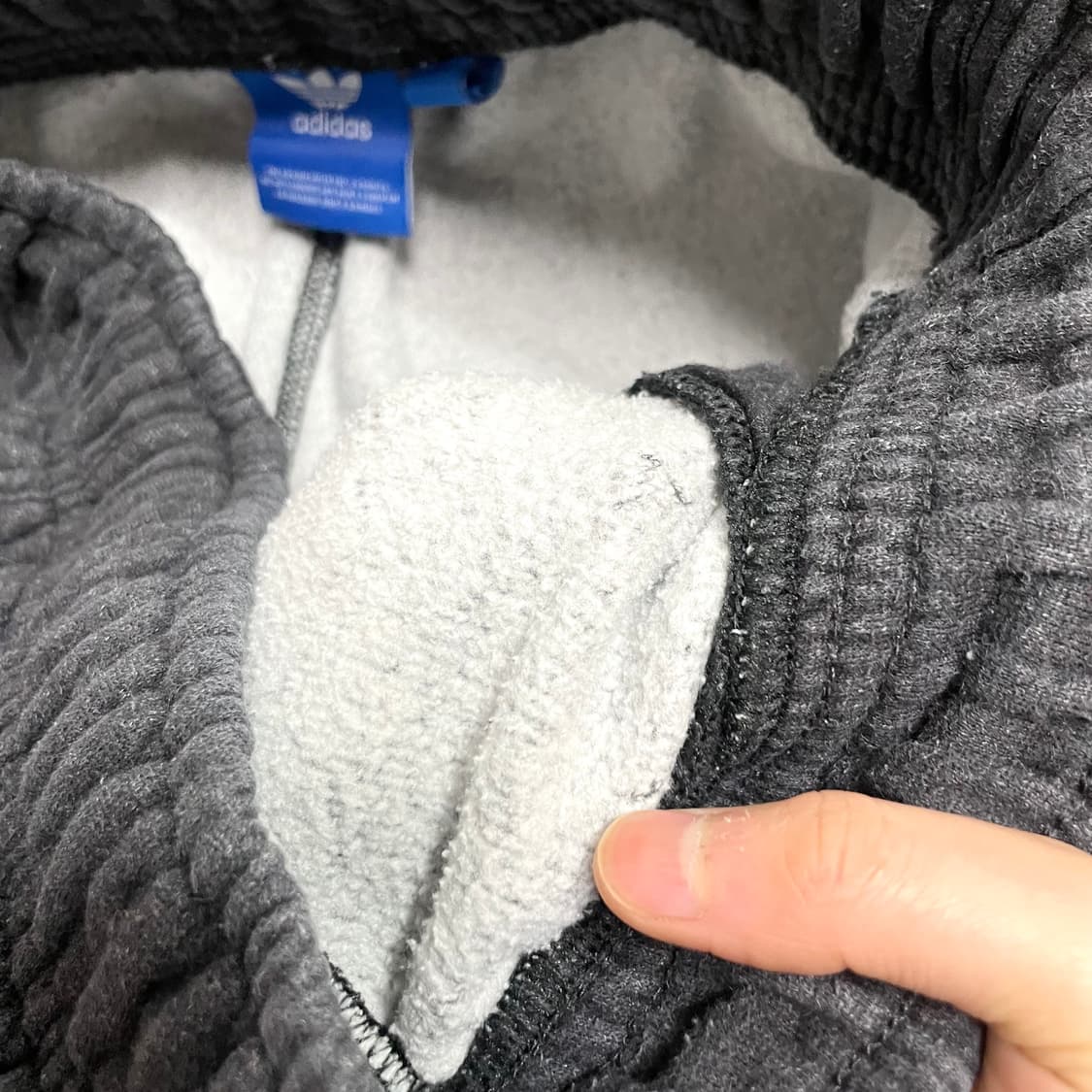 아디다스 오리지날 차콜 기모 조거 트레이닝 팬츠 여성95  상품이미지4