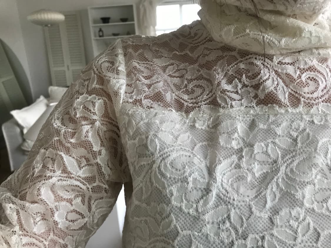 vintage ivory lace turtle neck top 상품이미지5