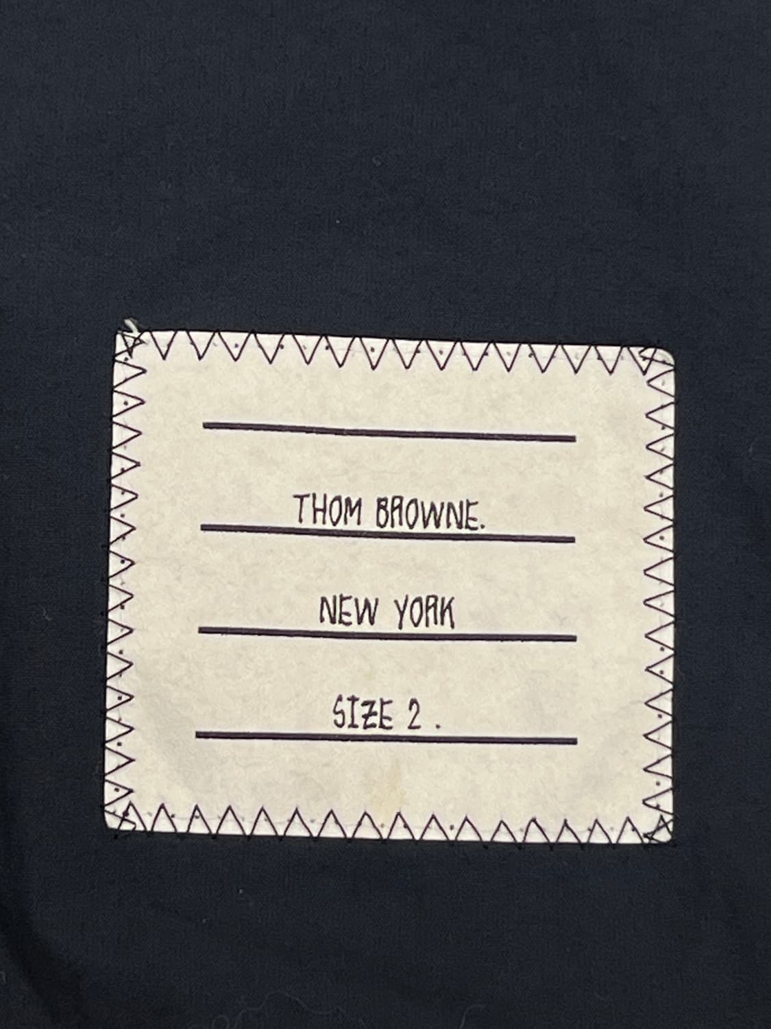 톰브라운 네이비 암밴드 셔츠 자켓 상품이미지7