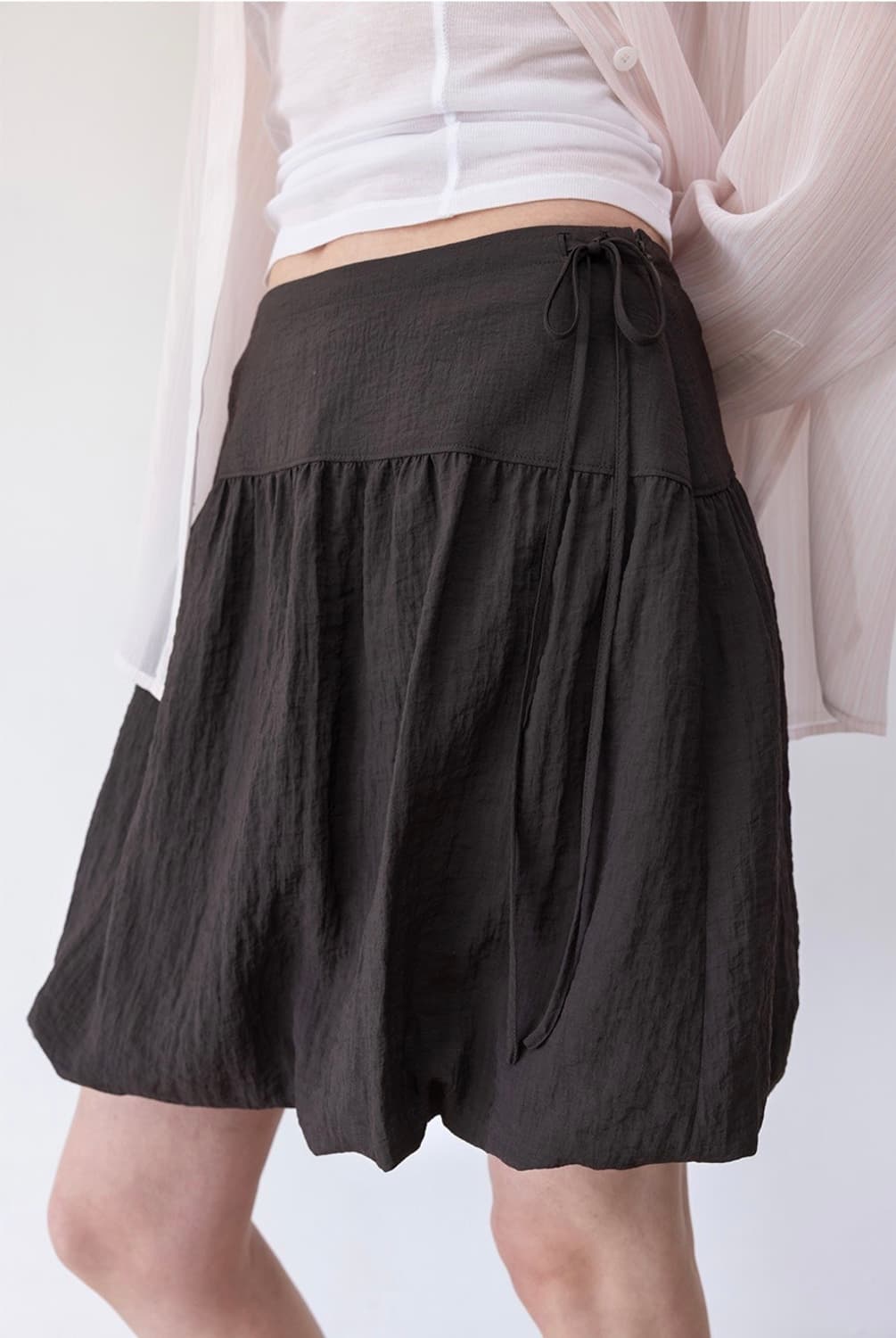 (1) 루에브르 볼륨 미니 스커트 상품이미지1