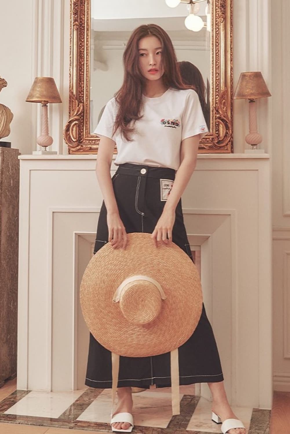 O'2nd x Charlotte Molas 블랙 카고 롱 스커트(s) 상품이미지9