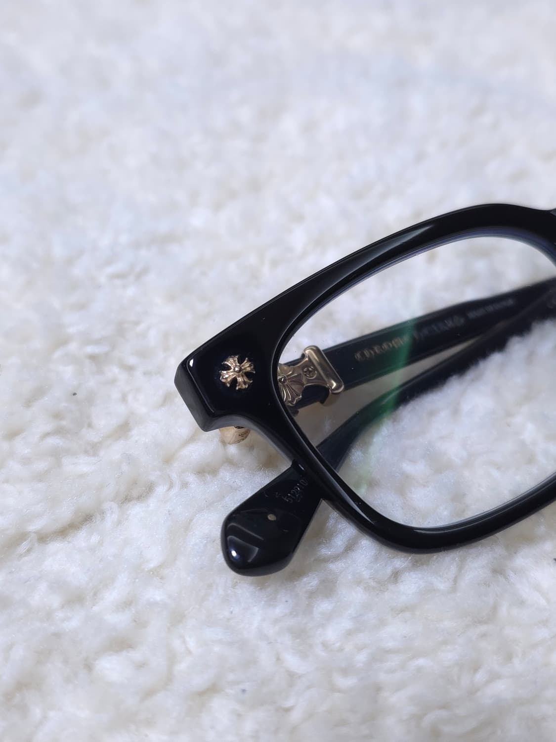 [OS] 크롬하츠 콕스어커 안경 블랙 골드 상품이미지5