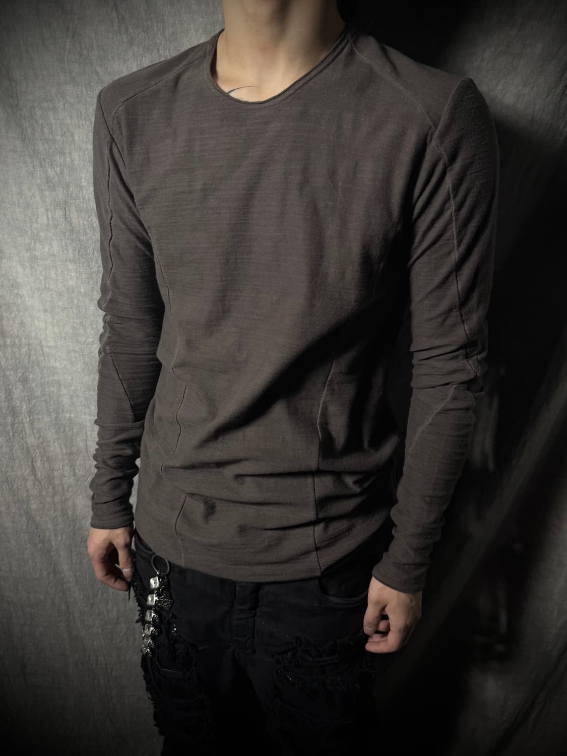 A.F ARTIFACT Washed Asymmetric Longsleev 상품이미지3