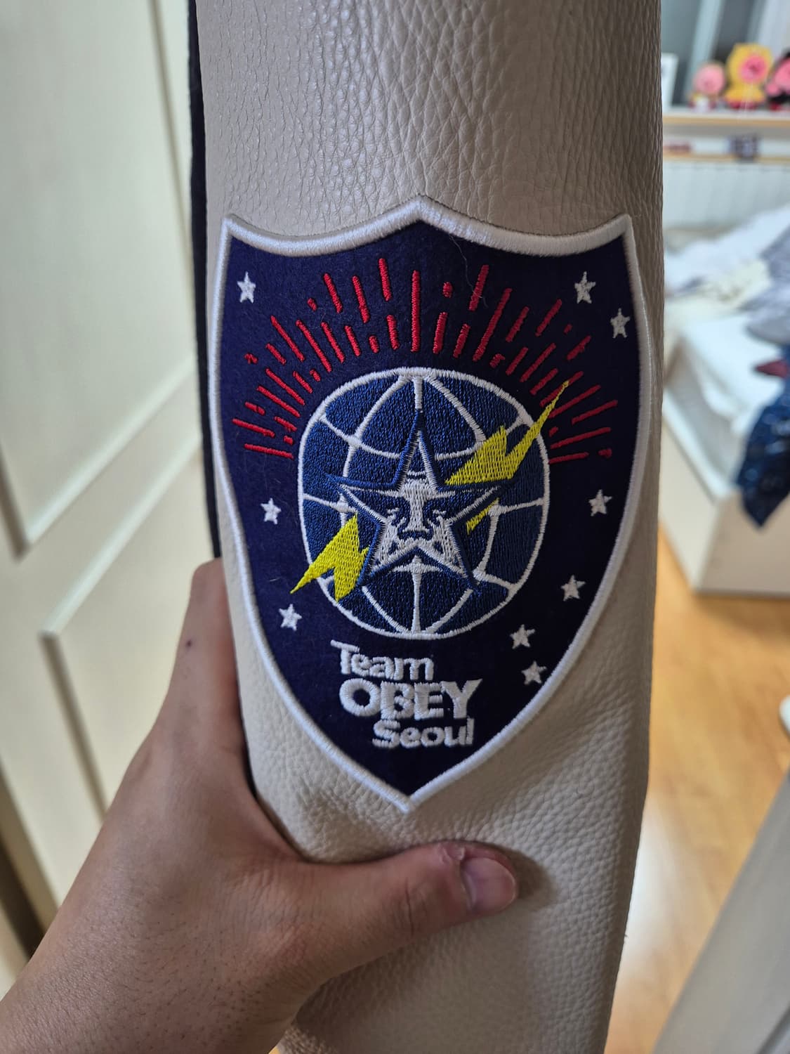 [XL]웍스아웃X오베이 바시티 자켓 상품이미지7