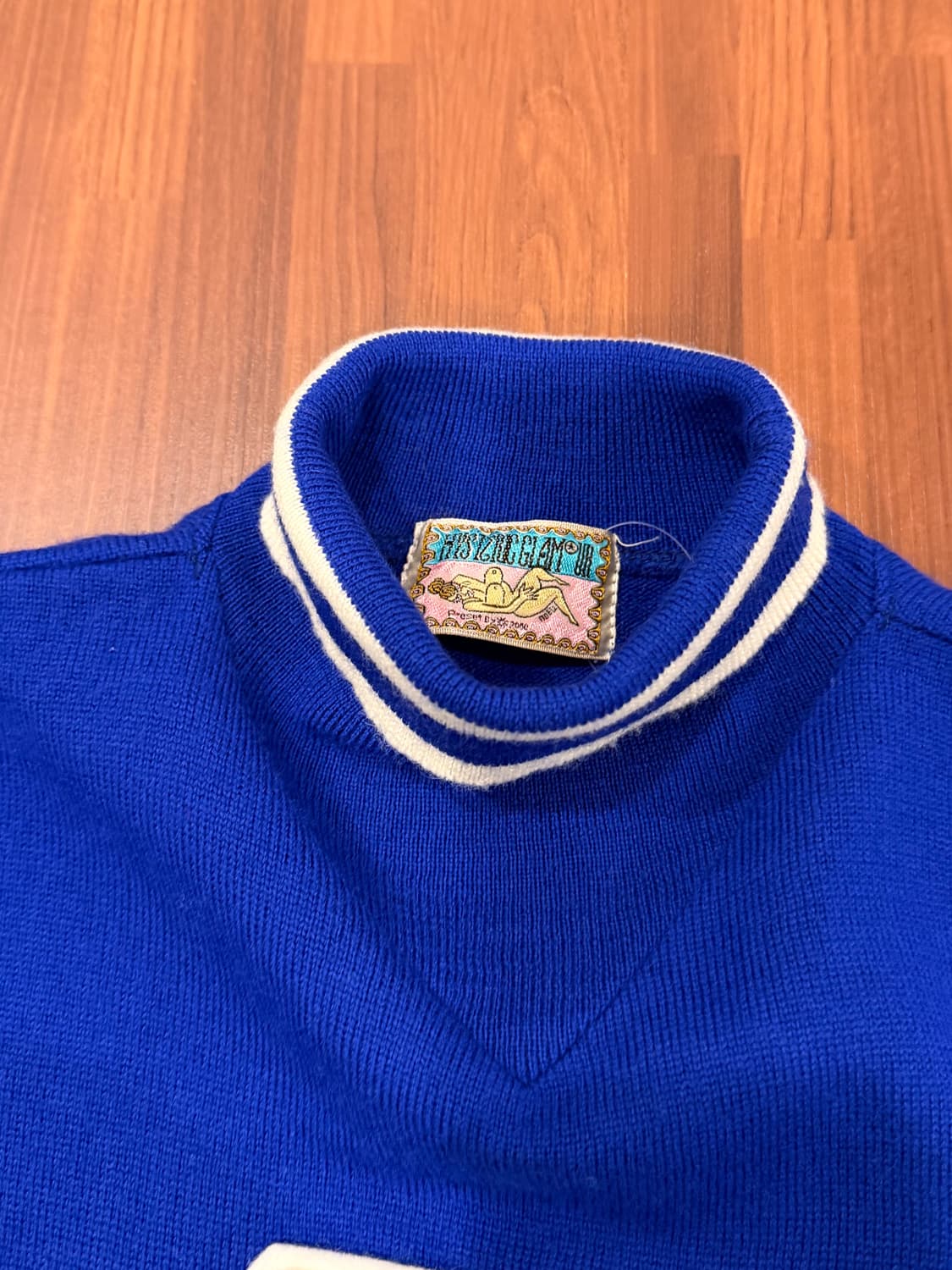 00s Hysteric Glamour 레터링 터틀넥 울 니트 Japan 상품이미지7
