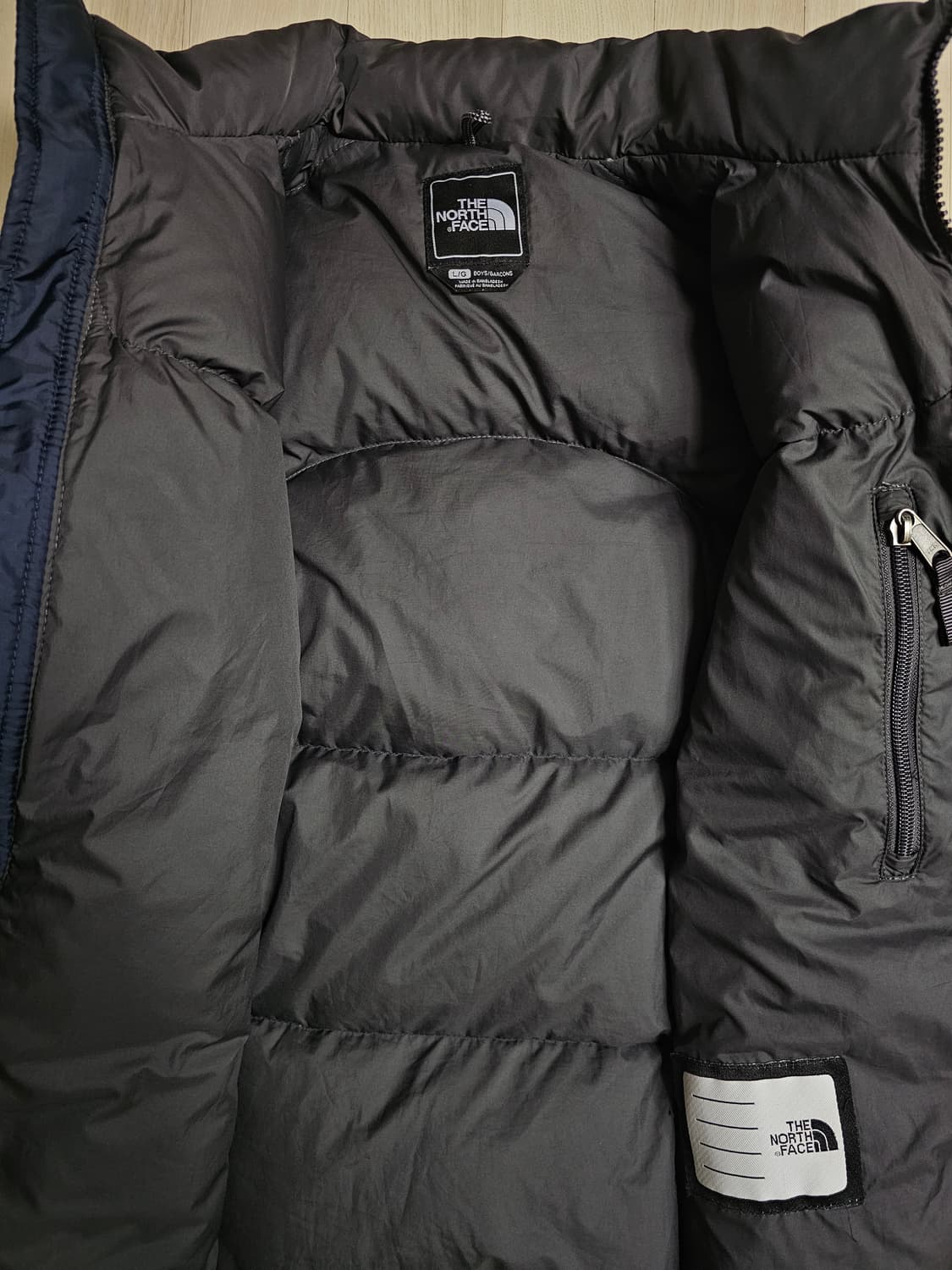 노스페이스 푸퍼 다운 600 보이즈 L 고프코어 패딩 상품이미지3