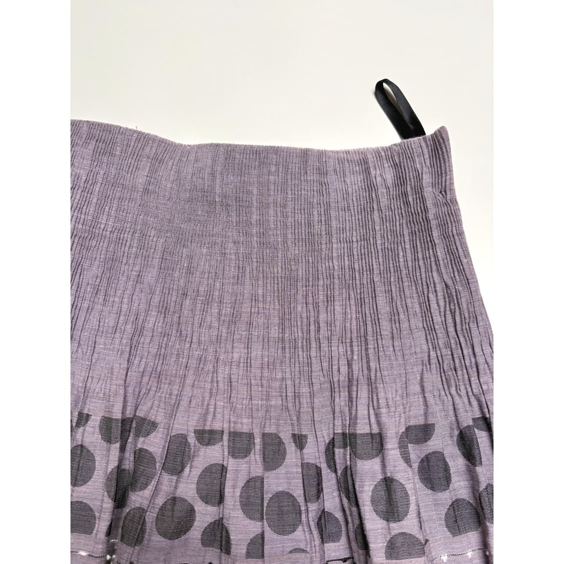 Polka Dot Tiered Midi Skirt 상품이미지3