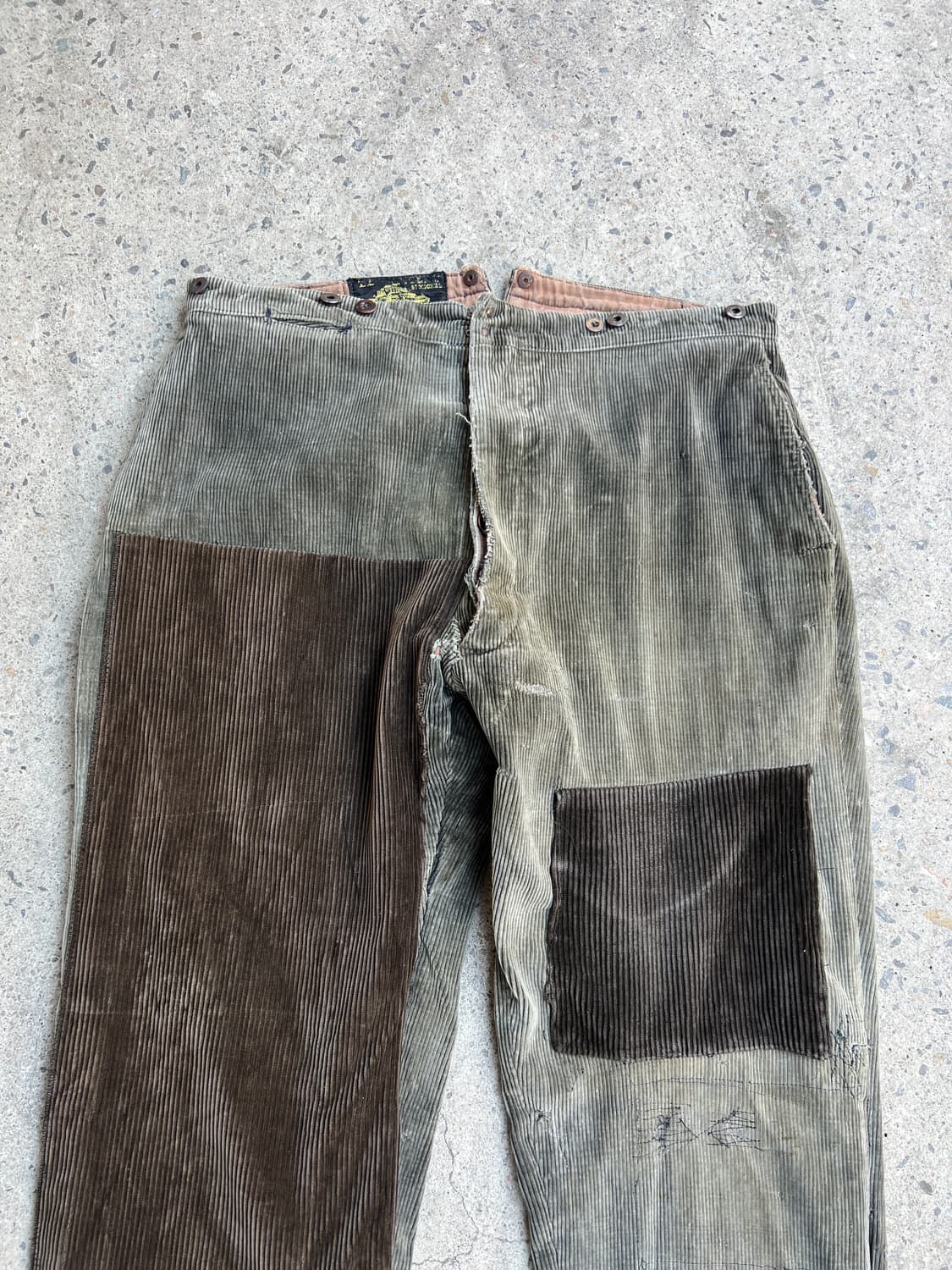 1940s Le Mont St Michel 프렌치 르몽생미셸 코듀로이팬츠 상품이미지3