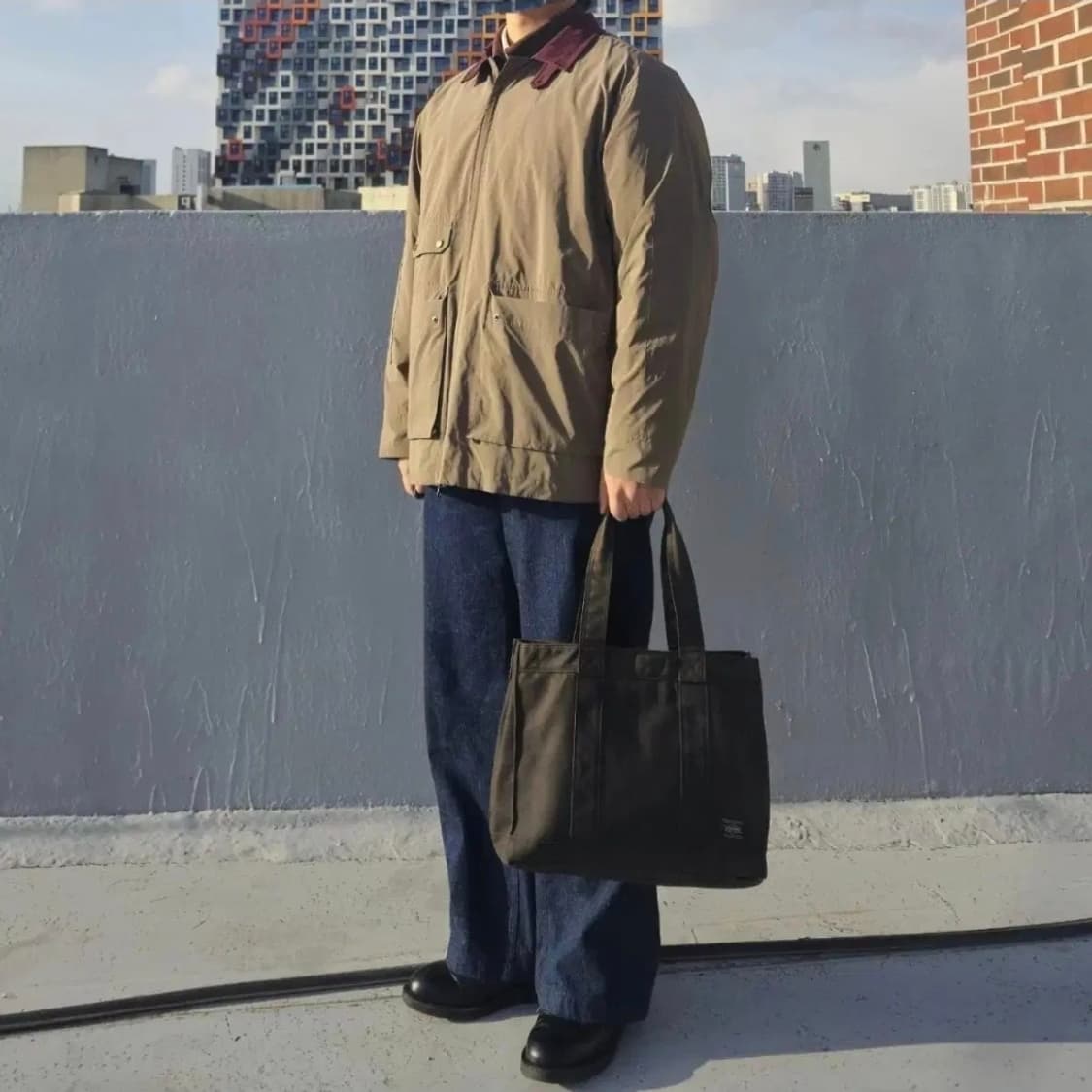 [4]인테림 ww2 셀비지 넵 데님 트라우저 상품이미지1