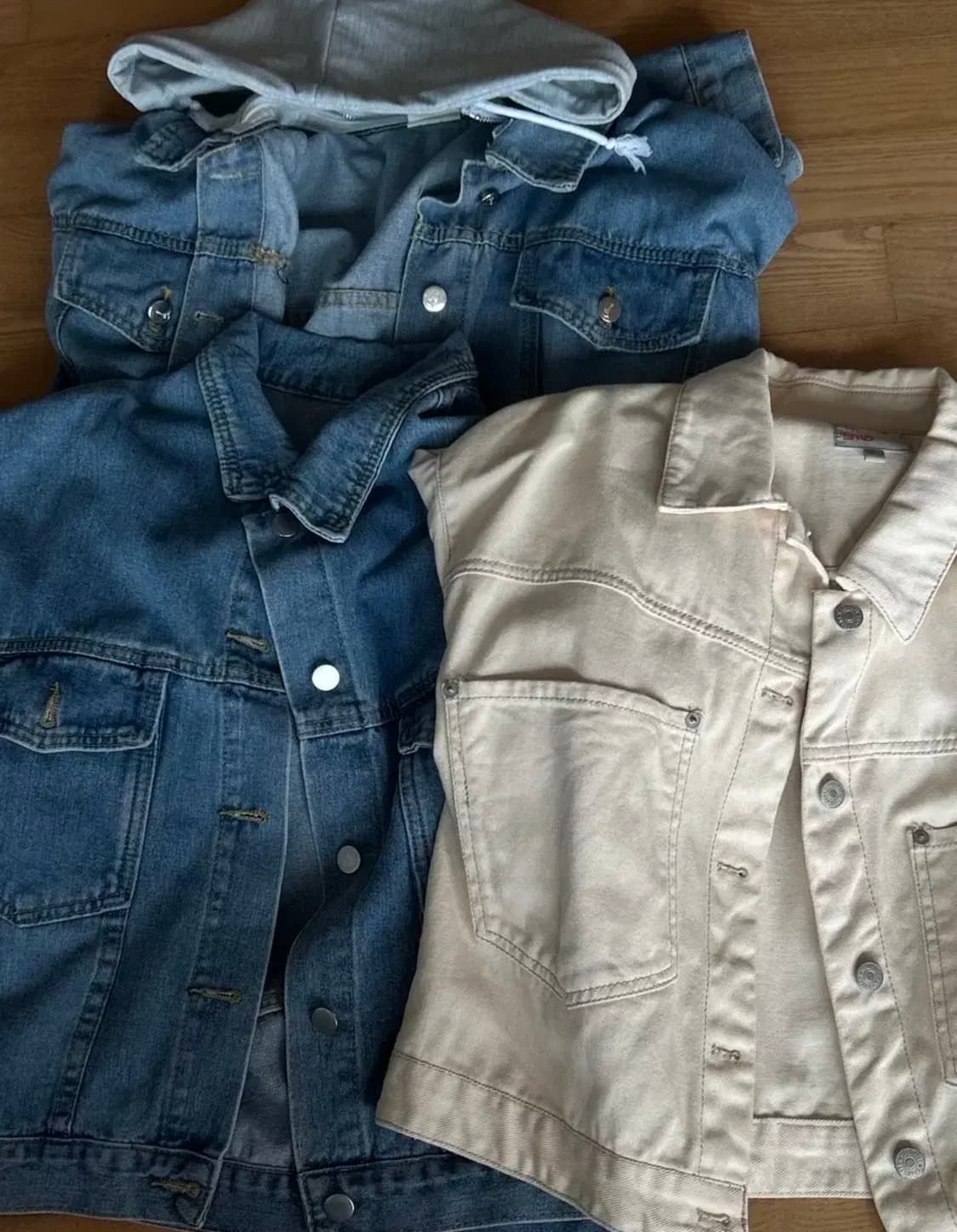 빈티지 청자켓 3벌 일괄 상품이미지1