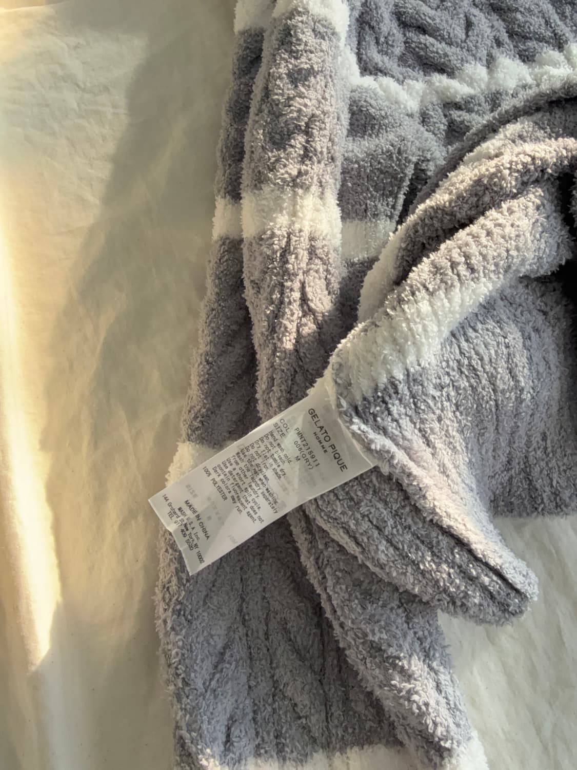 젤라또피케 그레이 아방 꽈베기 폼폼 단가라 니트 상품이미지6