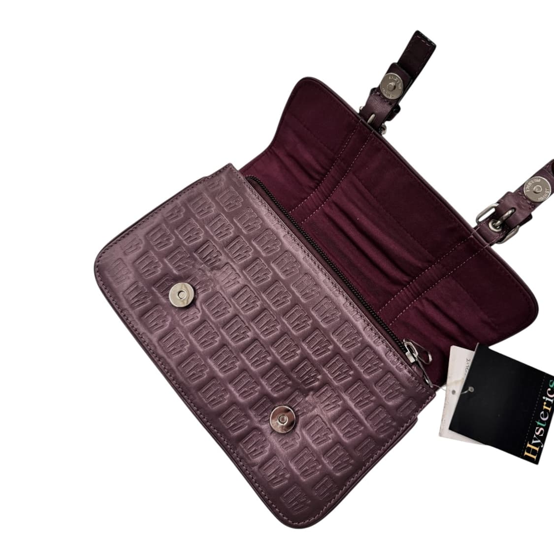 히스테릭글래머 레더 HG 모노그램 웨이스트백 보르도 상품이미지6