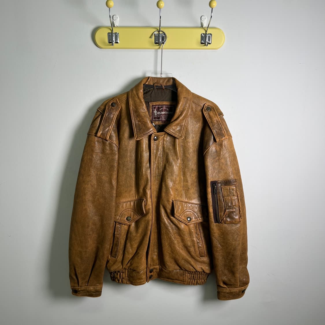 VTG 빈티지 양가죽 A-2 플라이트 자켓 L 상품이미지1