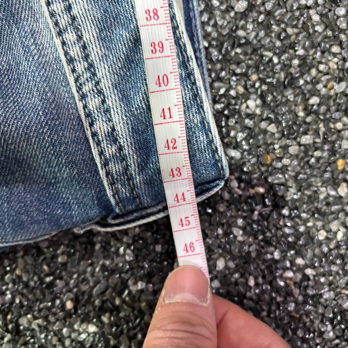 디젤 워싱 와이드 데님 팬츠 상품이미지6