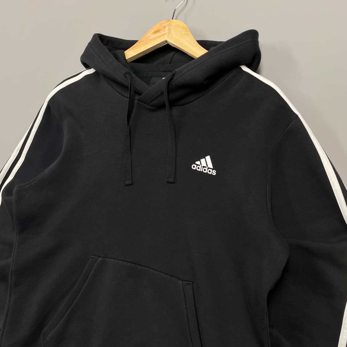 아디다스 삼선 후드티 블랙 L [060304] 상품이미지3