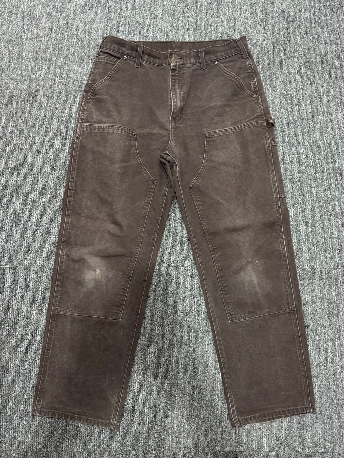 00s 칼하트 다크 브라운 더블니 팬츠 34/32 상품이미지2