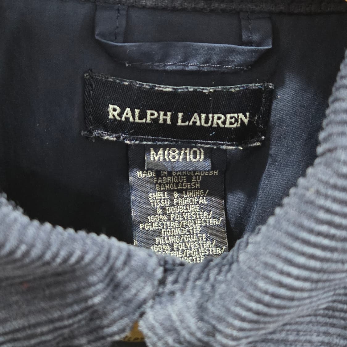 폴로랄프로렌 걸즈 퀼팅 자켓 네이비 M/8/10 상품이미지3