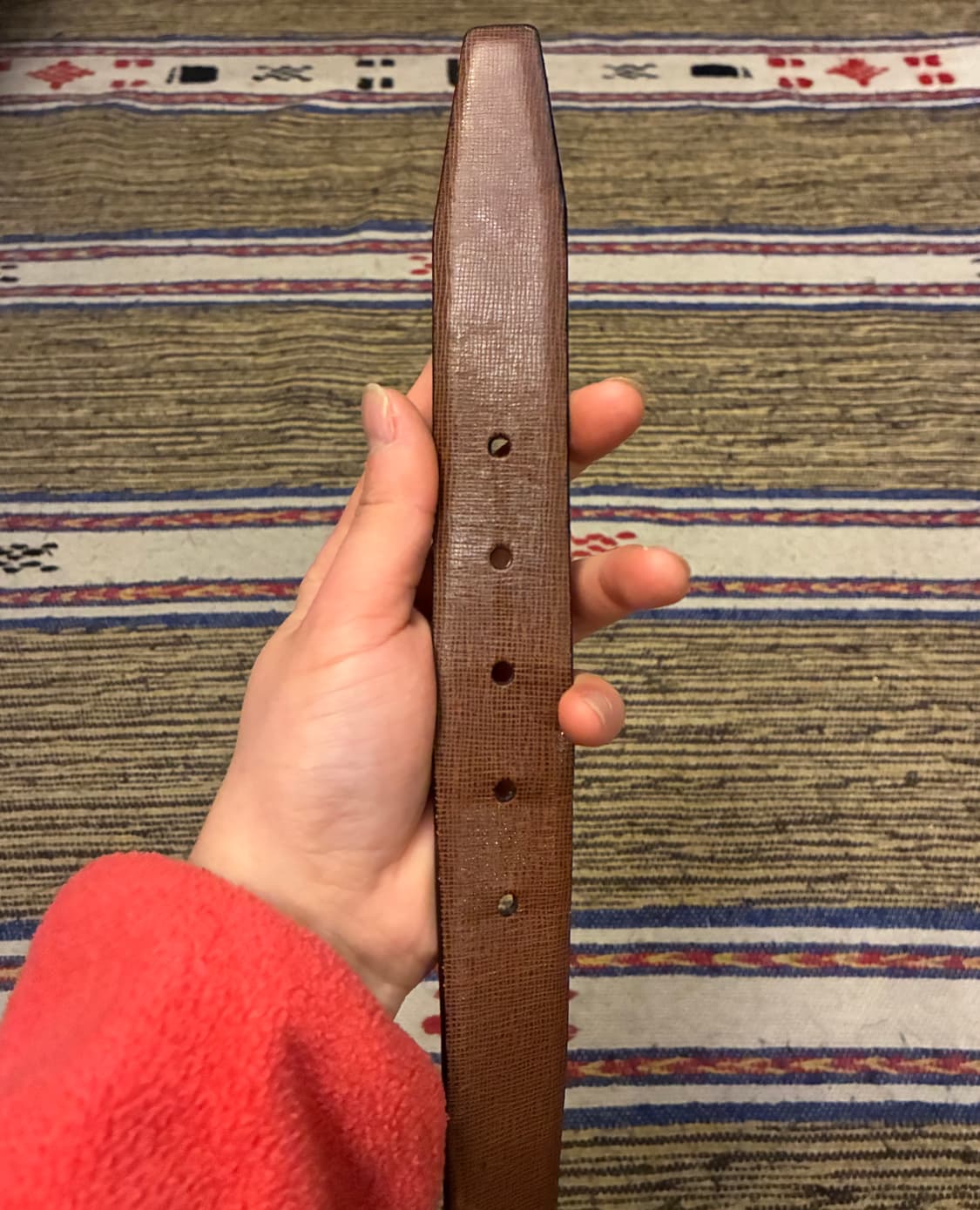 (32~36)Tumi 투미 골드 버클 클래식 레더 가죽벨트 브라운 상품이미지4