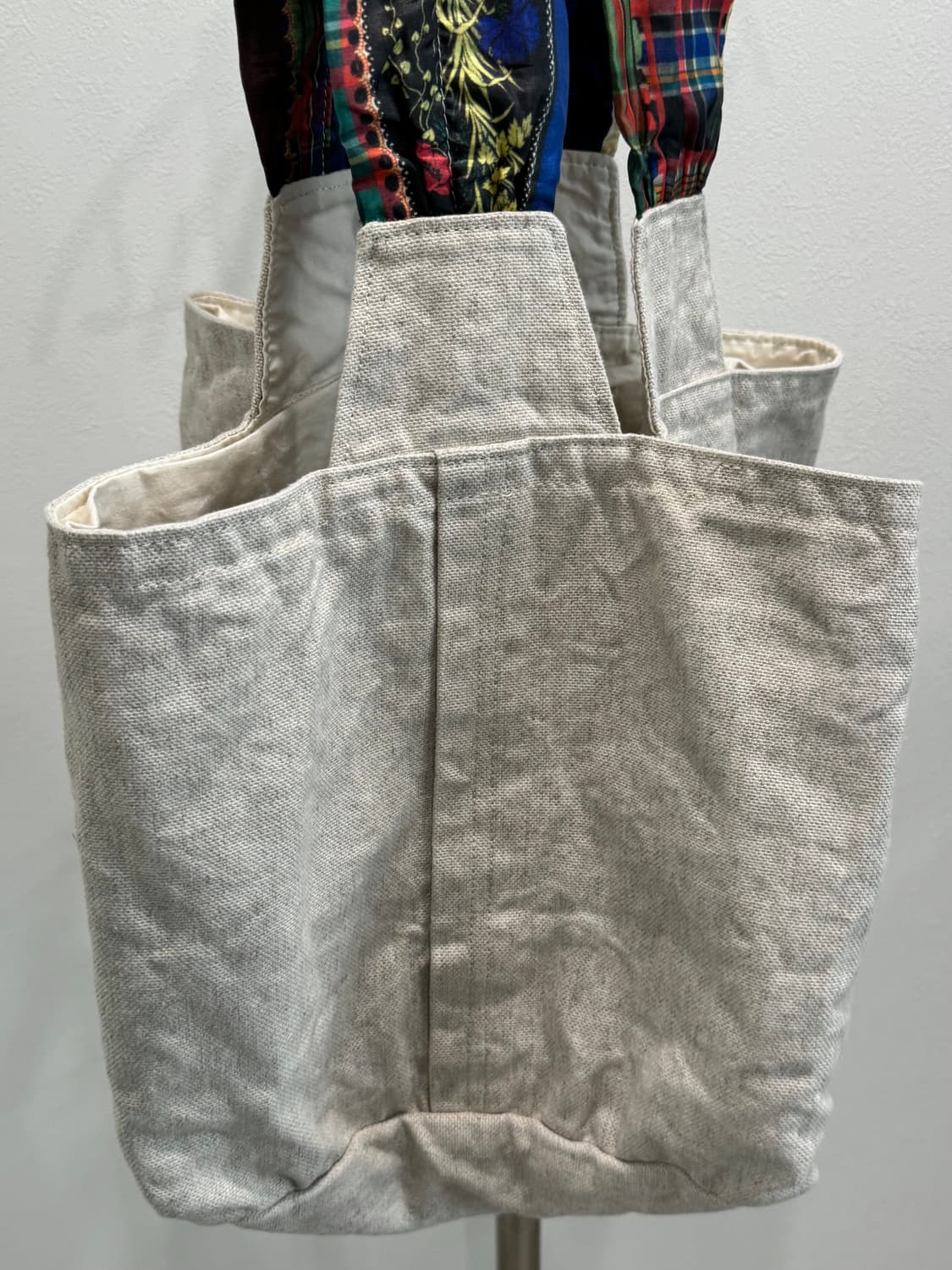 꼼데가르송 플라워 핸들 린넨 토트백 상품이미지4