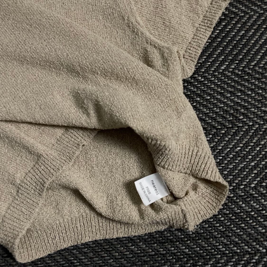 빈티지 우먼스 부클레 크롭 니트o 3172 상품이미지3