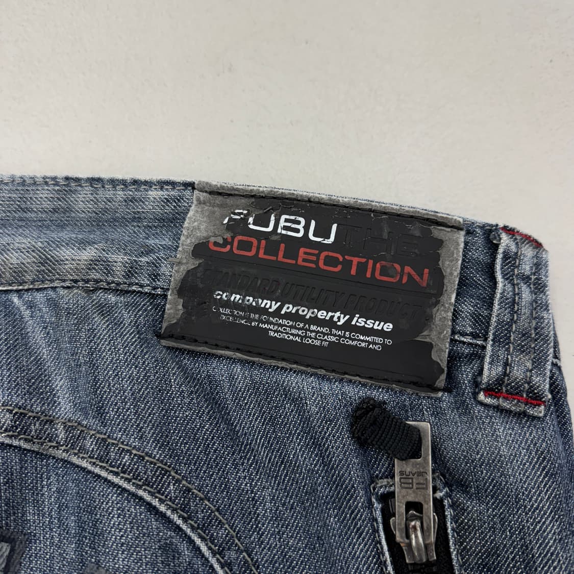 FUBU 후부 백로고 새깅 탄창 와이드 데님팬츠 상품이미지8