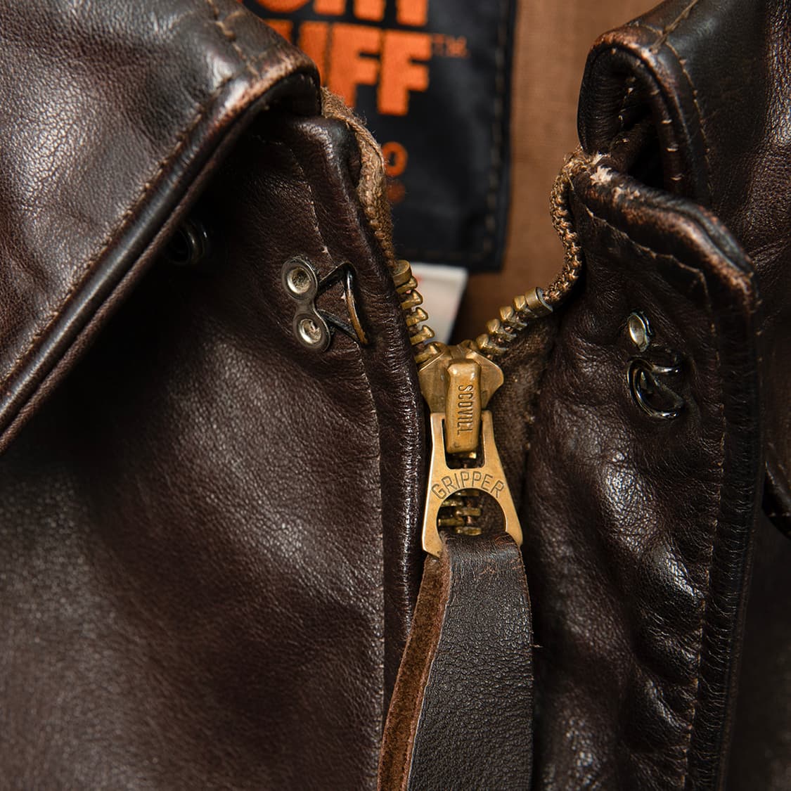 [42] 80s 아비렉스 A-2 카프스킨 레더 플라이트 자켓  상품이미지4