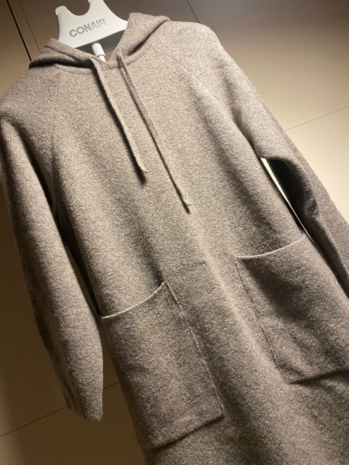 BEAKER 후드 니트 롱 원피스 상품이미지10