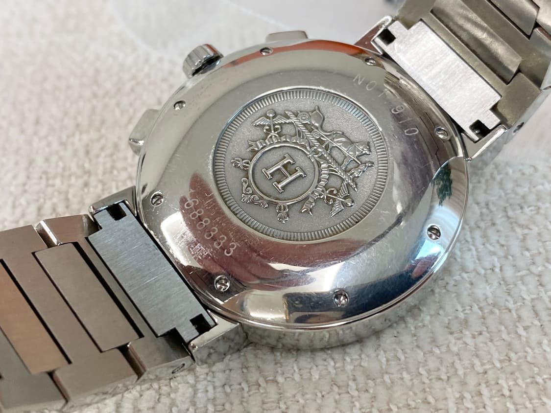 에르메스 노마드 NO1.910 남성용 쿼츠 39mm 화이트 펜더 다이얼 상품이미지10