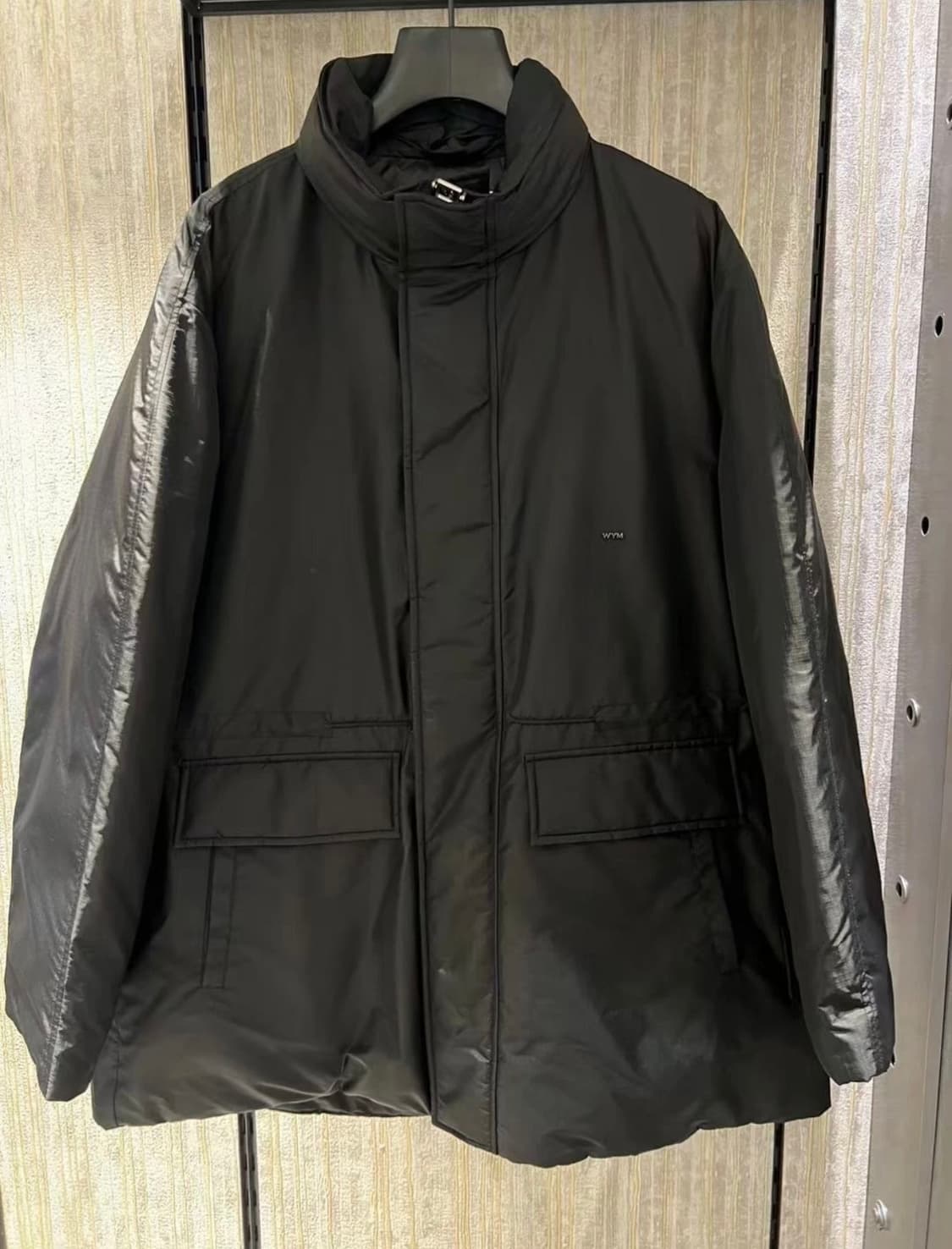 우영미 롱 구스 다운 블랙 46  새상품 상품이미지1