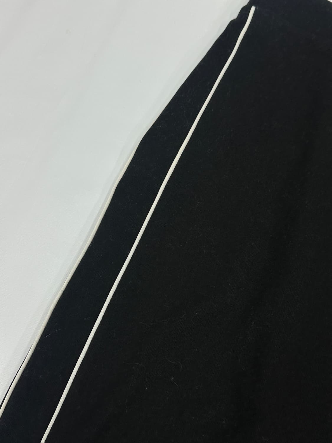 🏁스포티 뒷 트임 롱 스커트 🏁 슬림 블랙 일본 빈티지 트레이닝 상품이미지6