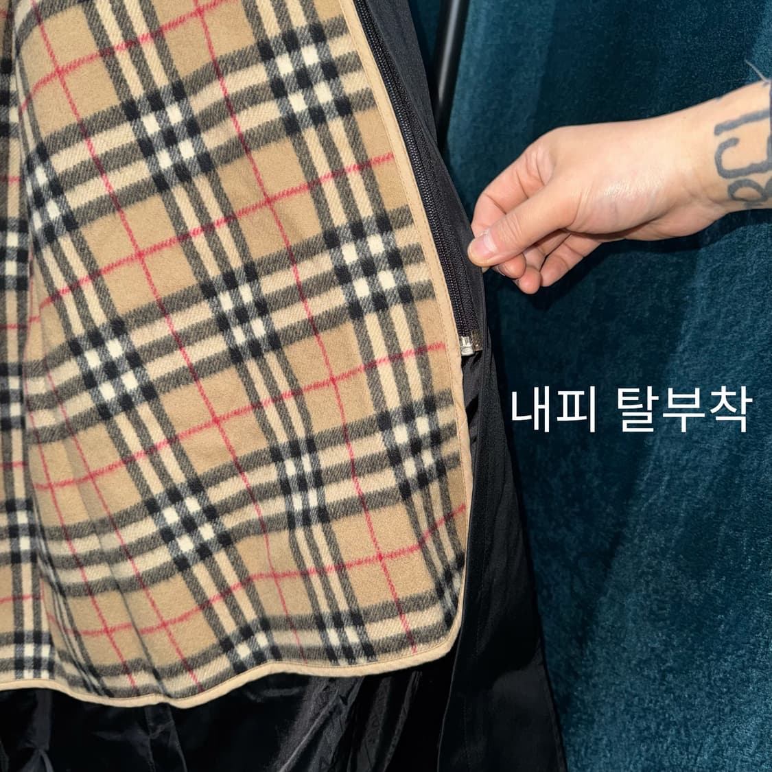 FAUNUS 블랙 롱 트렌치 코트 (L)  상품이미지6