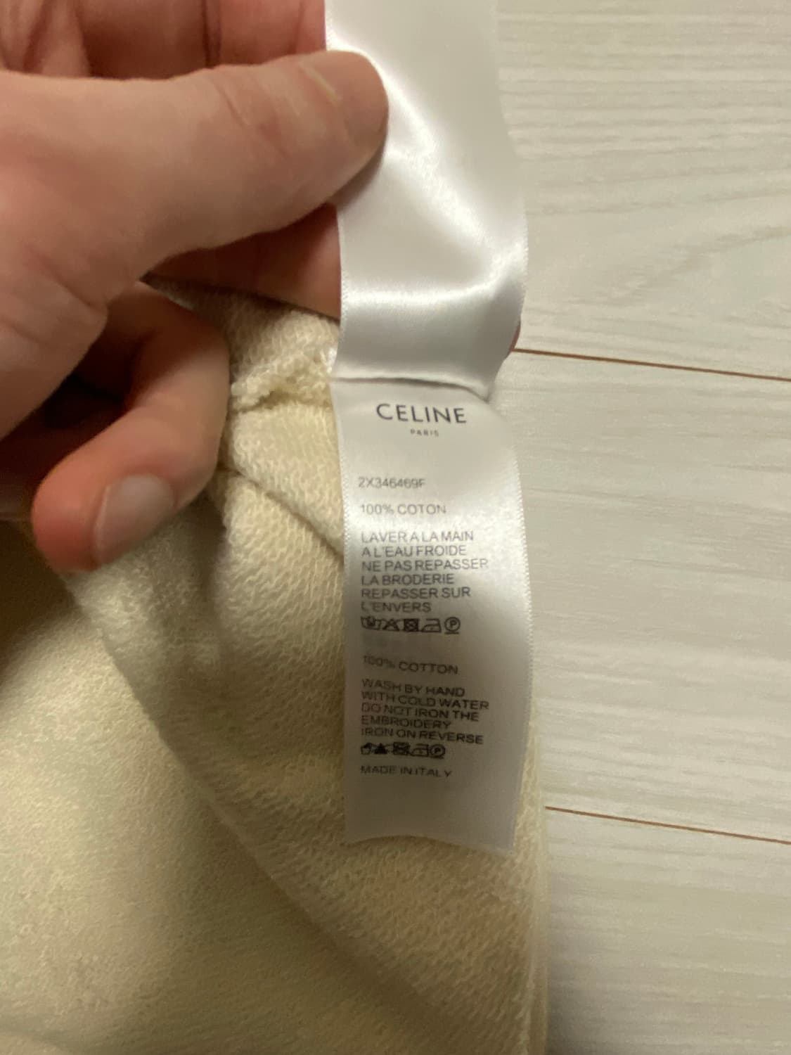 셀린느(CELINE) 코튼 플리스 오버사이즈 후드(L Size) 상품이미지8