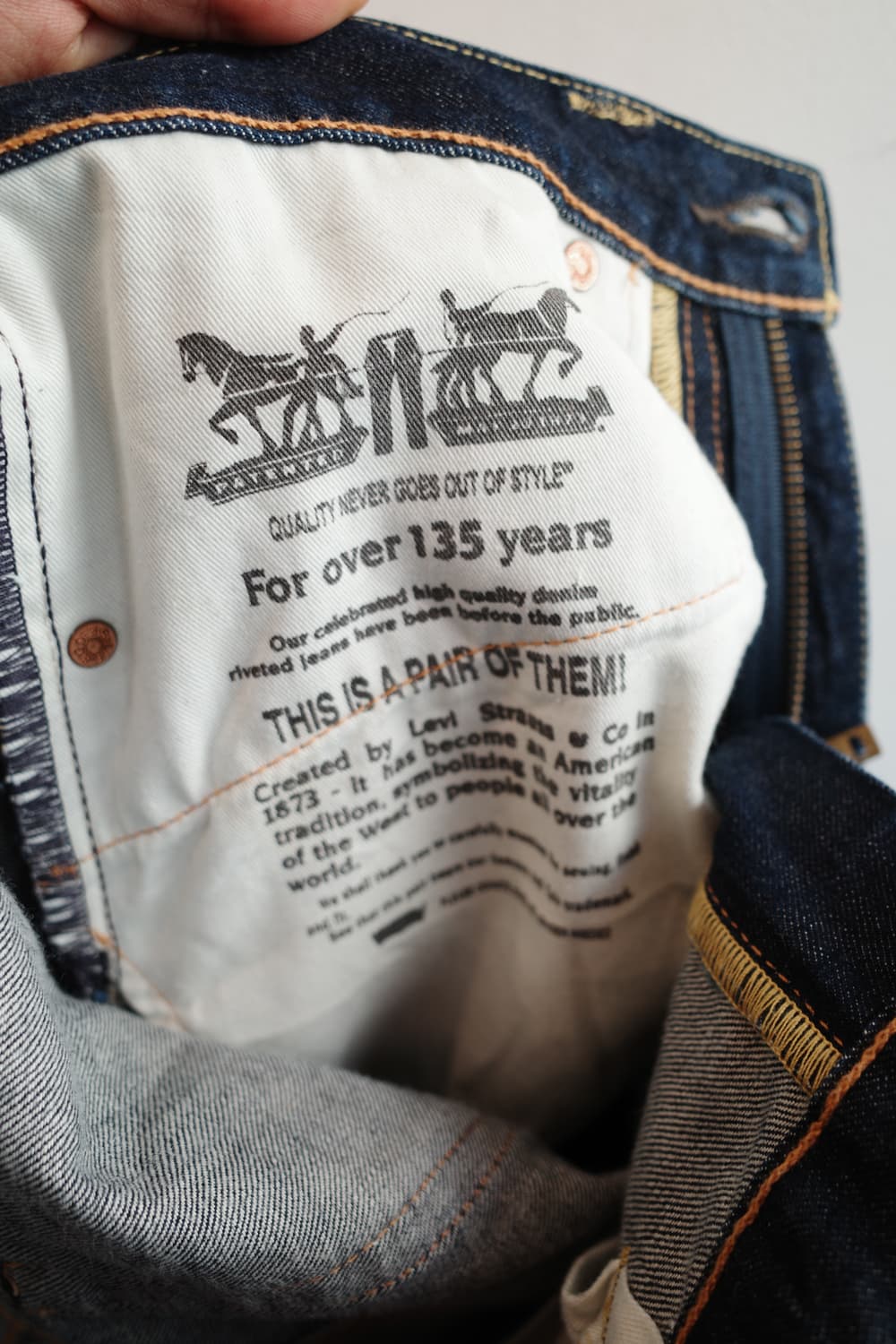 Levis 504 워싱 데님팬츠 (32인치)  상품이미지5