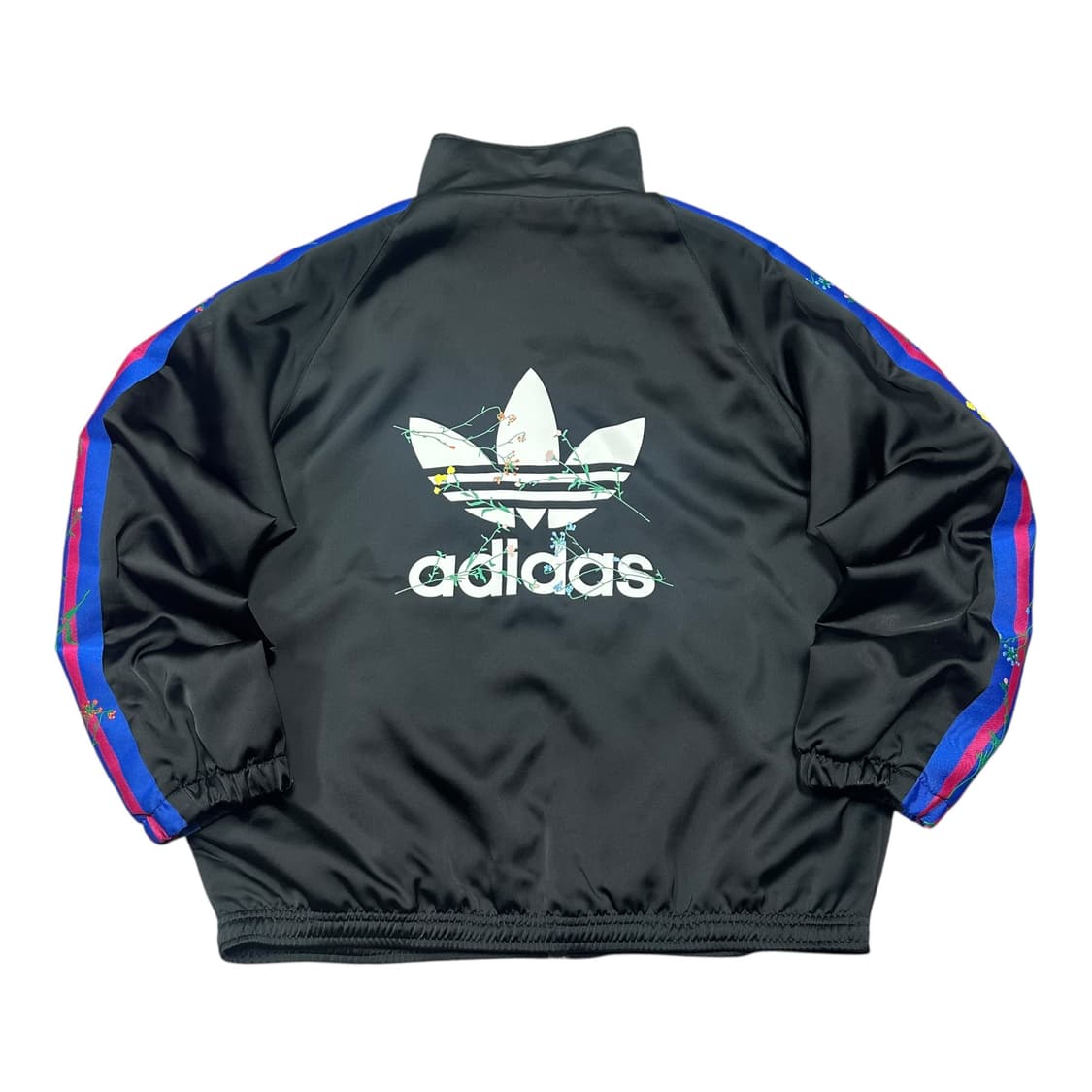 ✨ (바배) 아디다스 플라워 빅로고 블랙 트랙탑 져지 상품이미지1