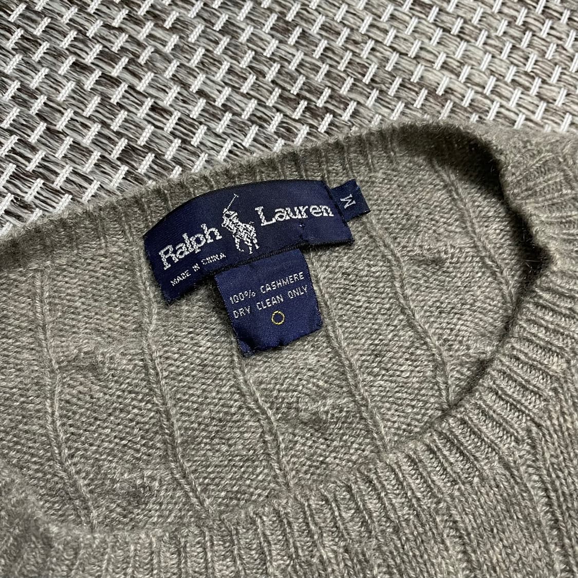  폴로 100% 캐시미어 꽈배기 니트 상품이미지5